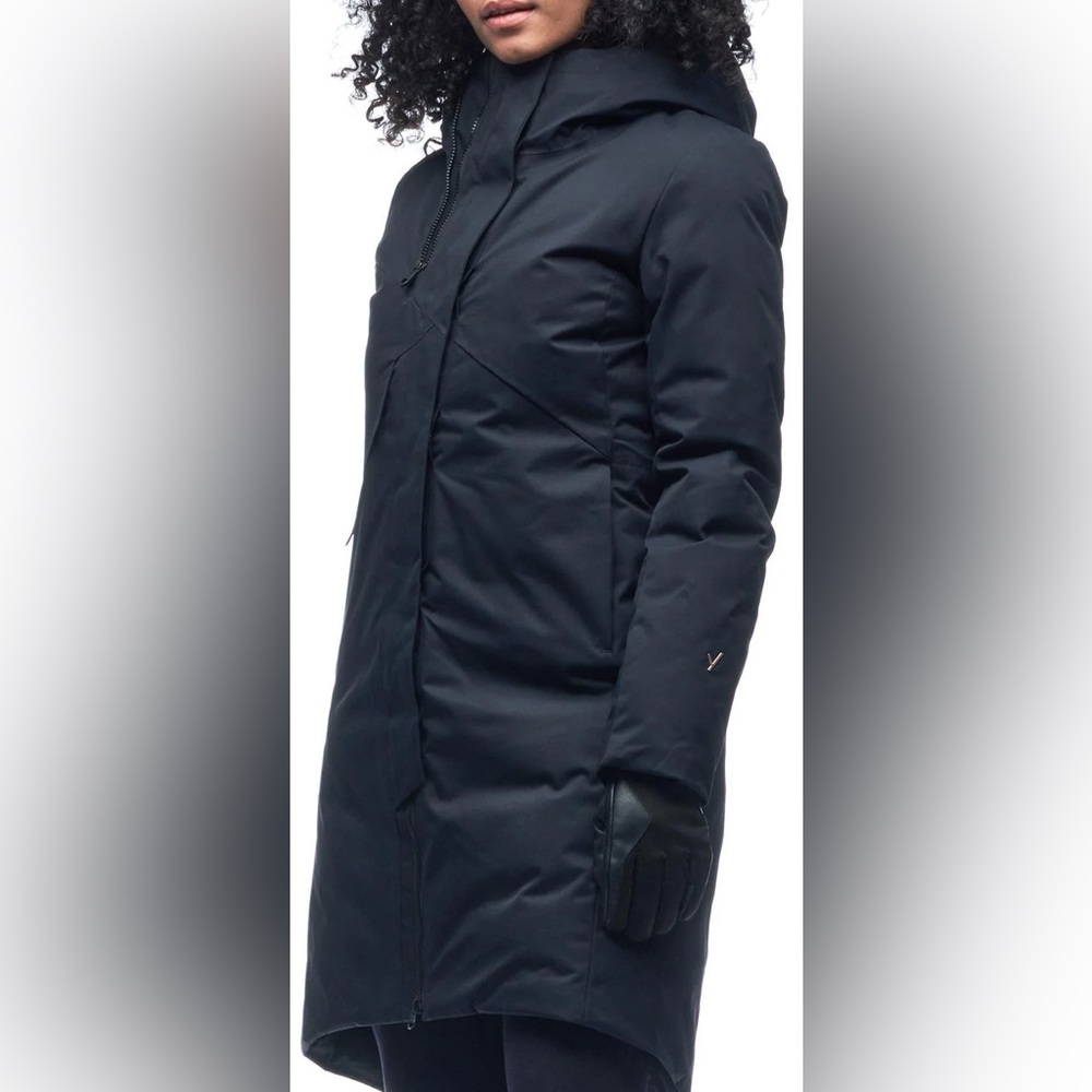 Elegant Women's Navy Parka Coat